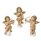 Decoris Polyresin Angel Figure 15cm - Gold (3 Assorted)
